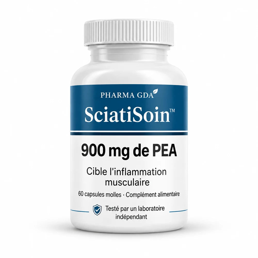 Sciatisoin — produit sur fond blanc