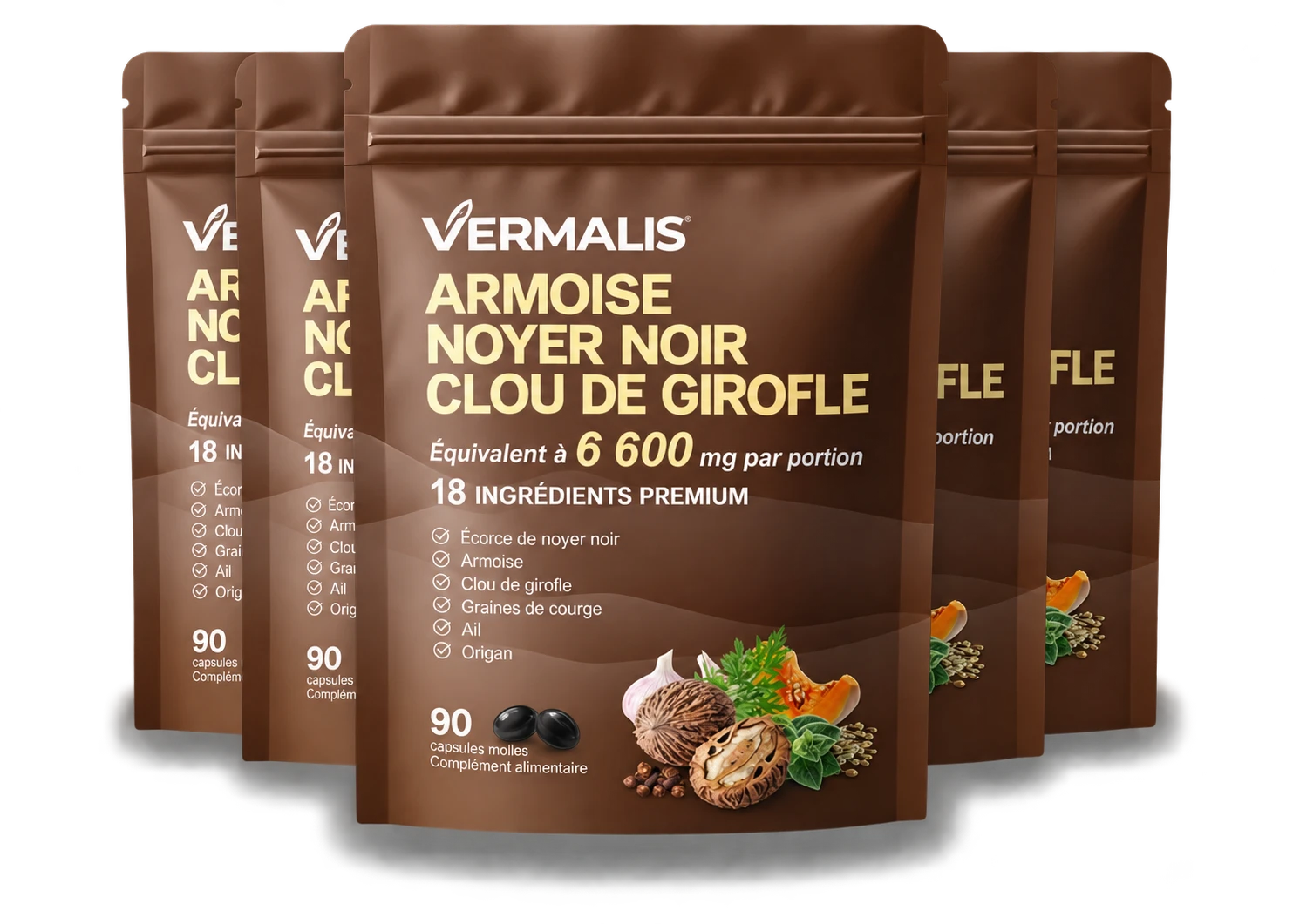 Pack 3 + 2 offerts Vermalis